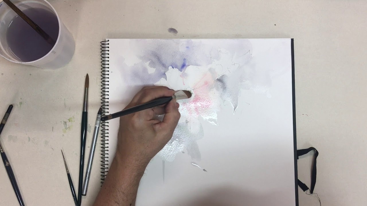 Watercolor/Aquarela  - Demo - Negative Painting