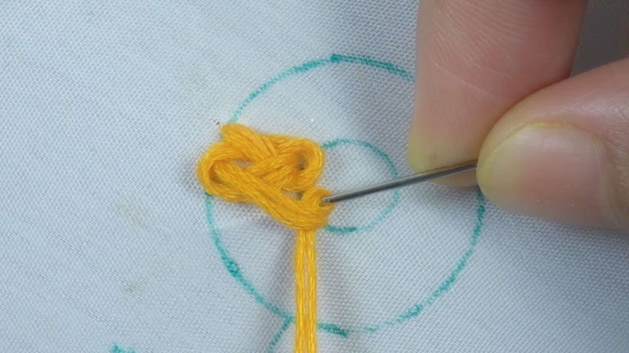 exclusive embroidery flower design, braid stitch flower with pearl