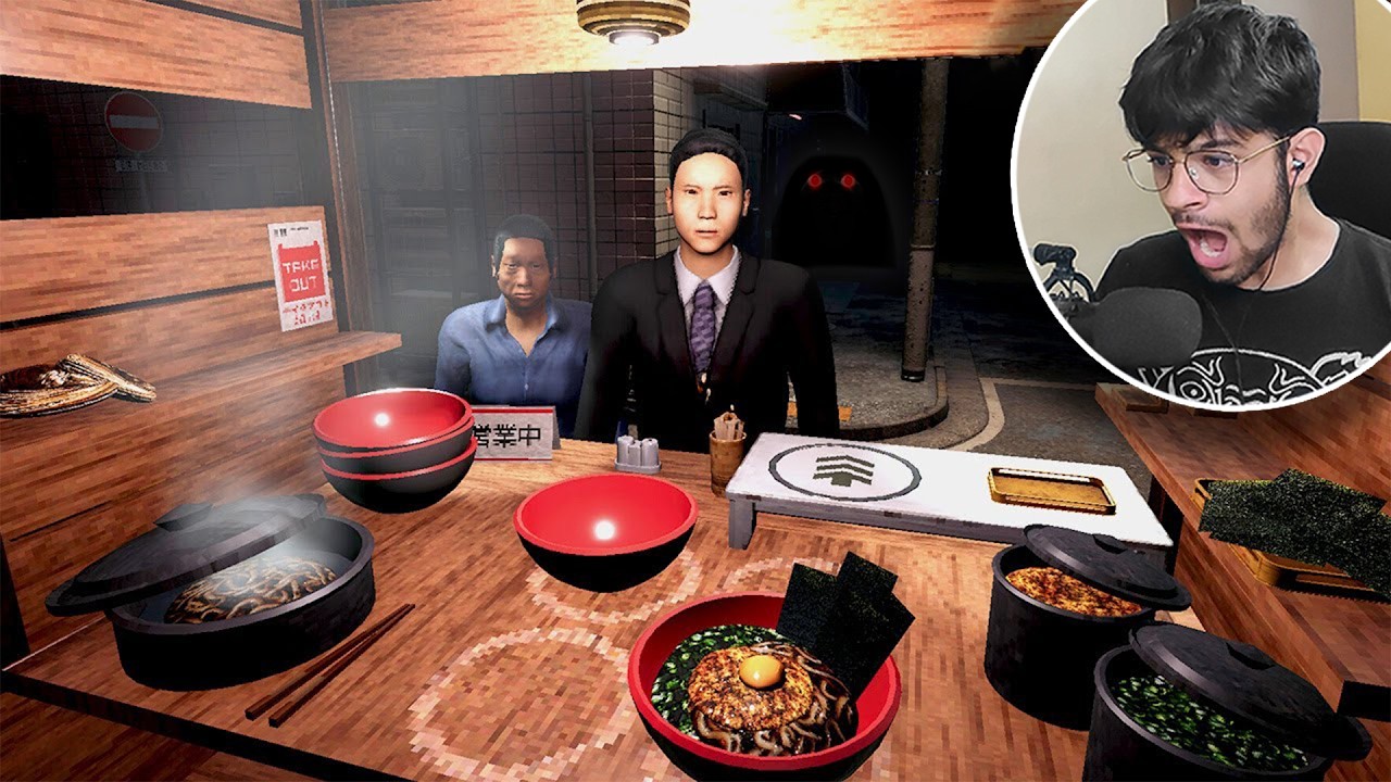RUNNING HAUNTED JAPANESE RAMEN SHOP AT MIDNIGHT | Midnight Mazesoba