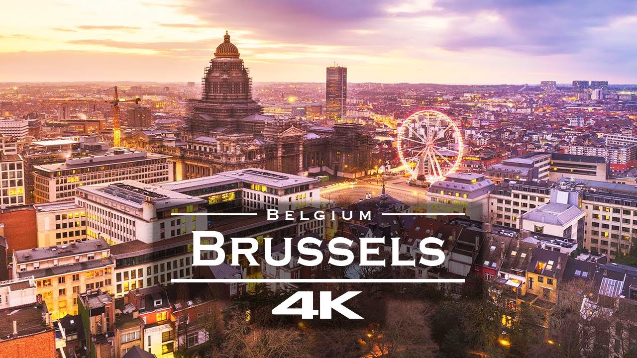 Brussels , Belgium 🇧🇪 - by drone [4K]