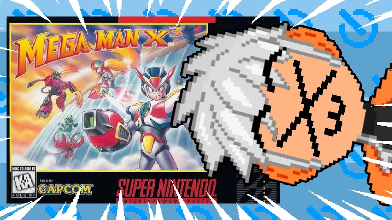 Mega Man X3 (that's the title of the game! I'm not doing a sussy emote I swear!)