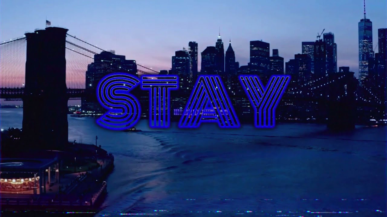 The Kid Laroi, Justin Bieber - STAY  but neon retrowave/synthwave