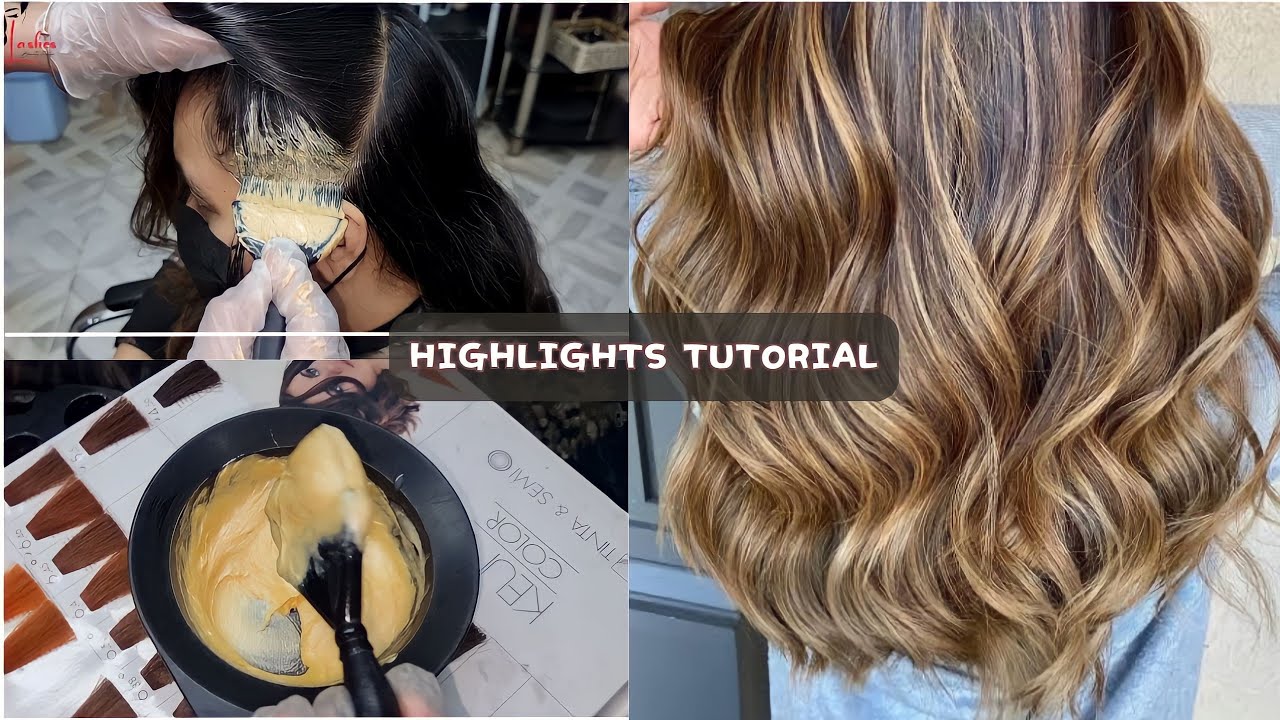 How to Golden Blonde Highlights Full Tutorial || Easy Step By Step Hair Coloring Guide