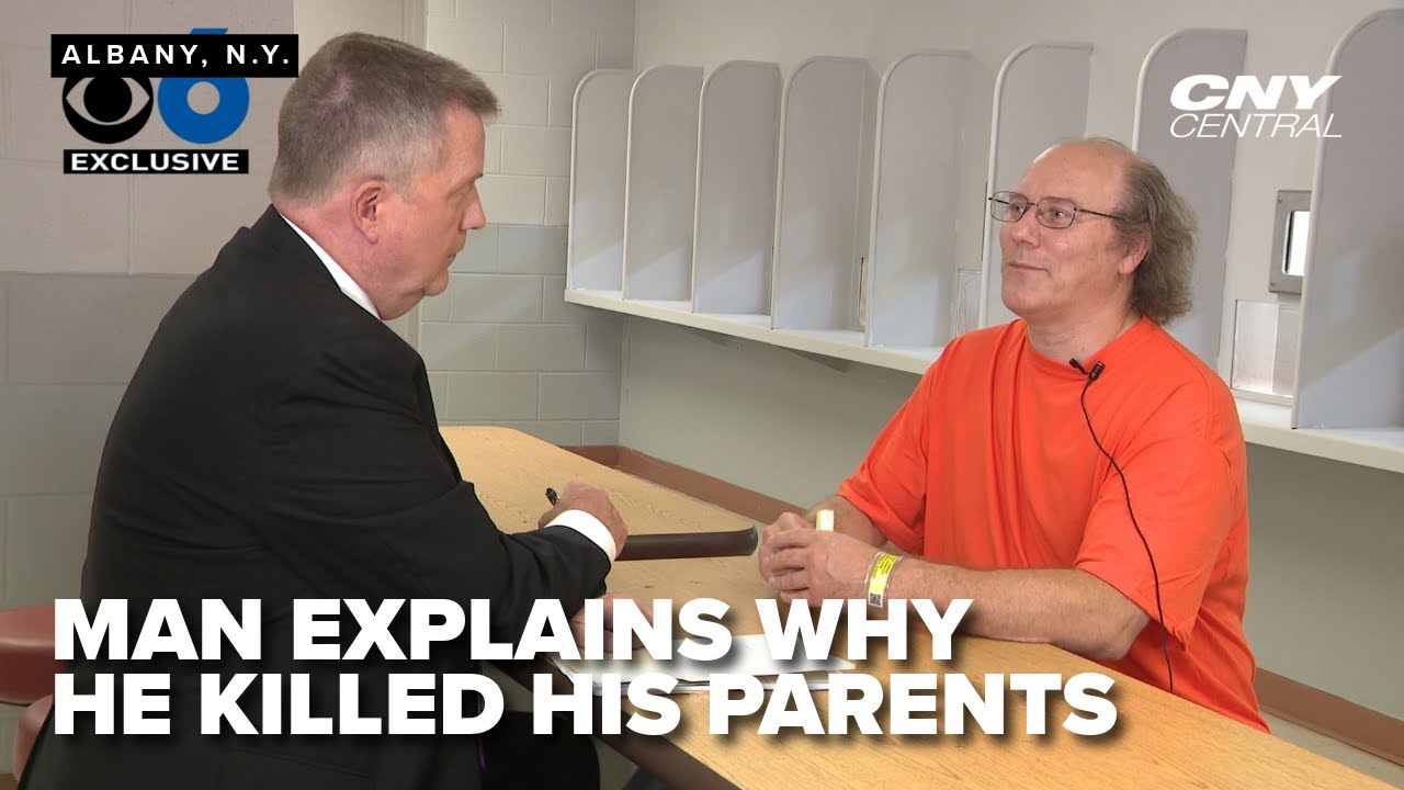 Interview with man who admitted he killed parents to TV station