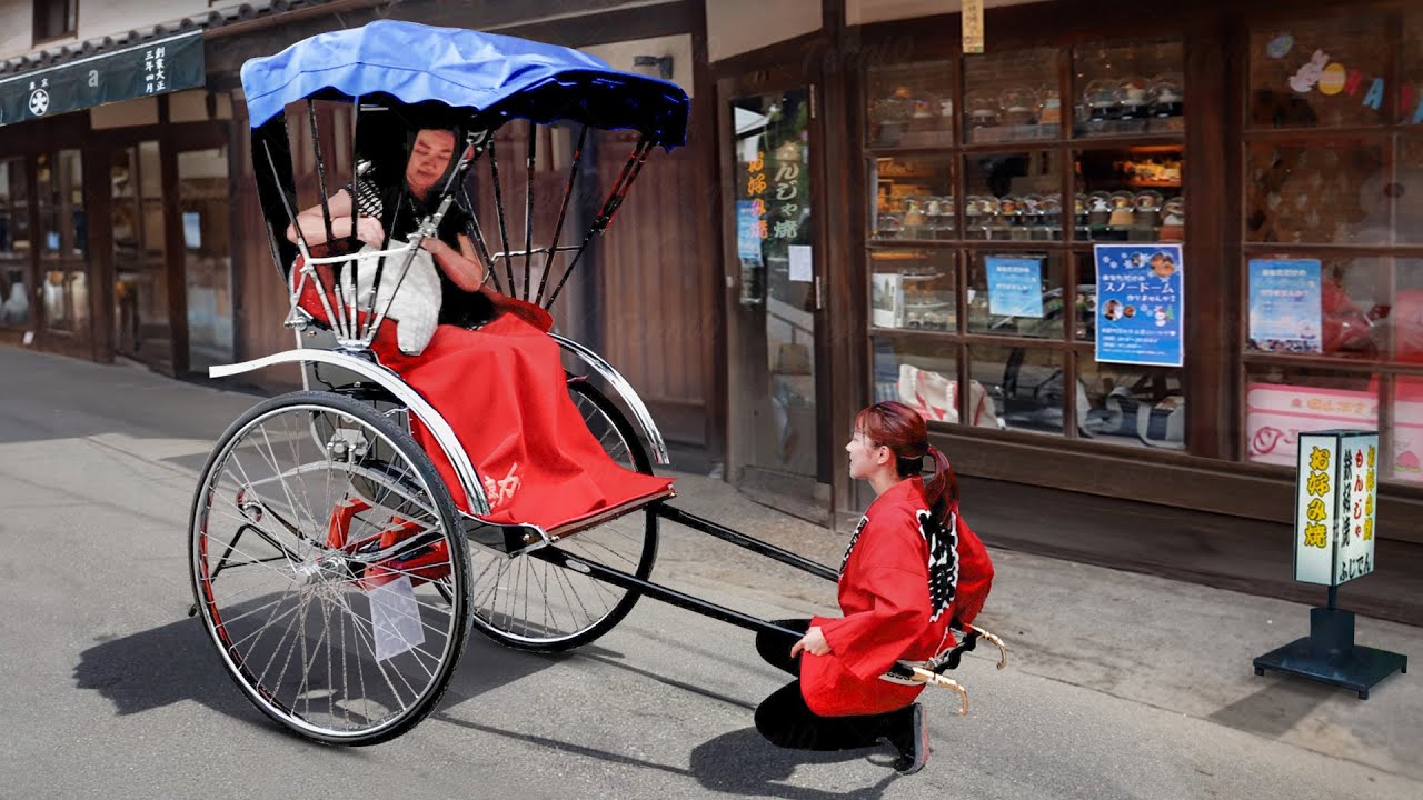 Riding Best Traditional Rickshaw in Japan