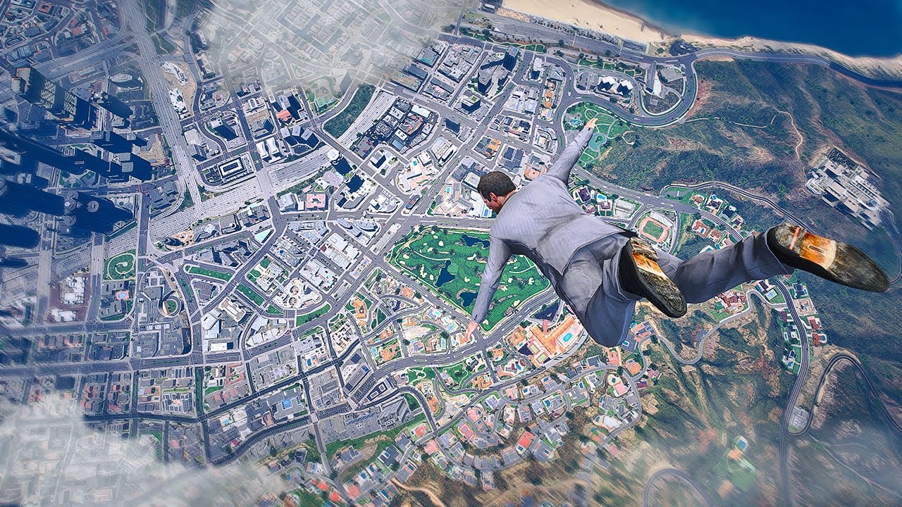 JUMPING off Highest BUILDINGS In GTA 5! (Busting Myths)