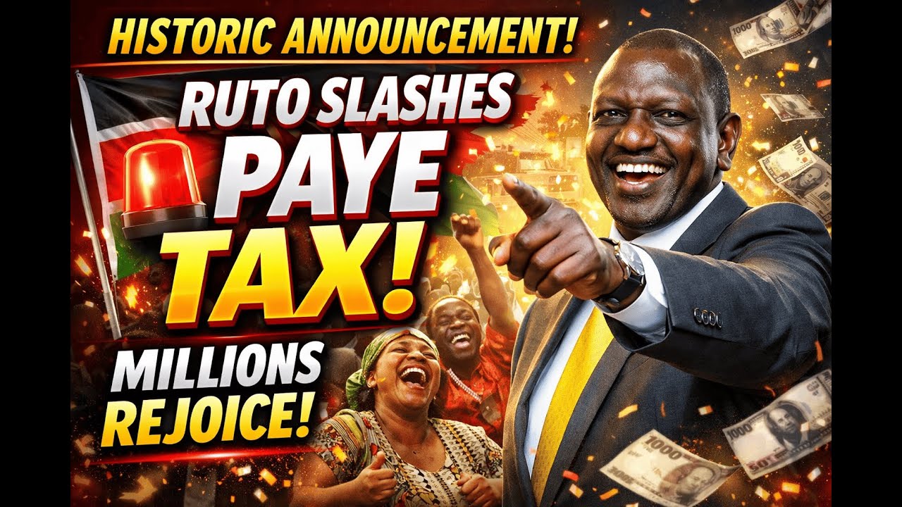 🔥KENYANS CAN’T BELIEVE IT! Ruto Orders MASSIVE PAYE Tax Cuts