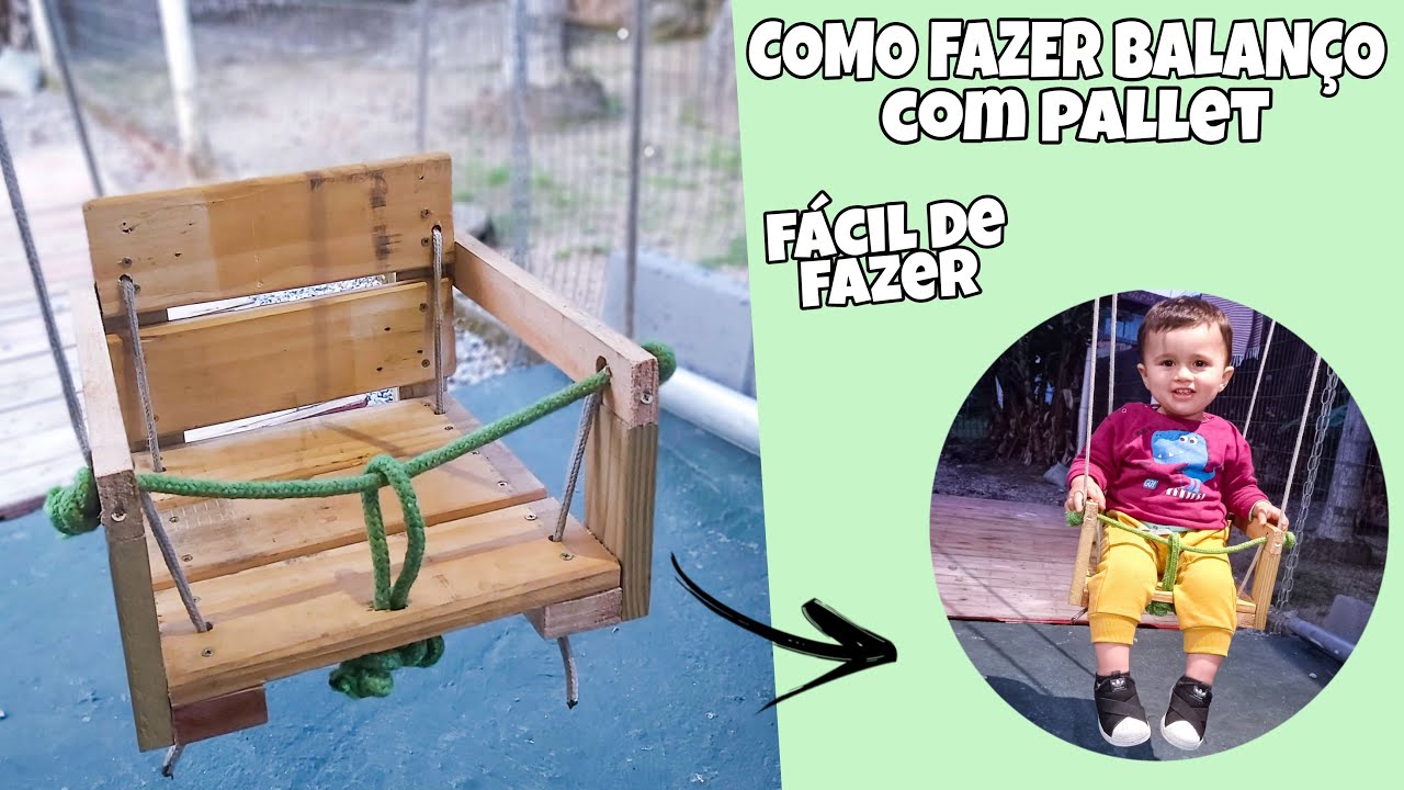 COMO FAZER BALANÇO INFANTIL DE PALLET
