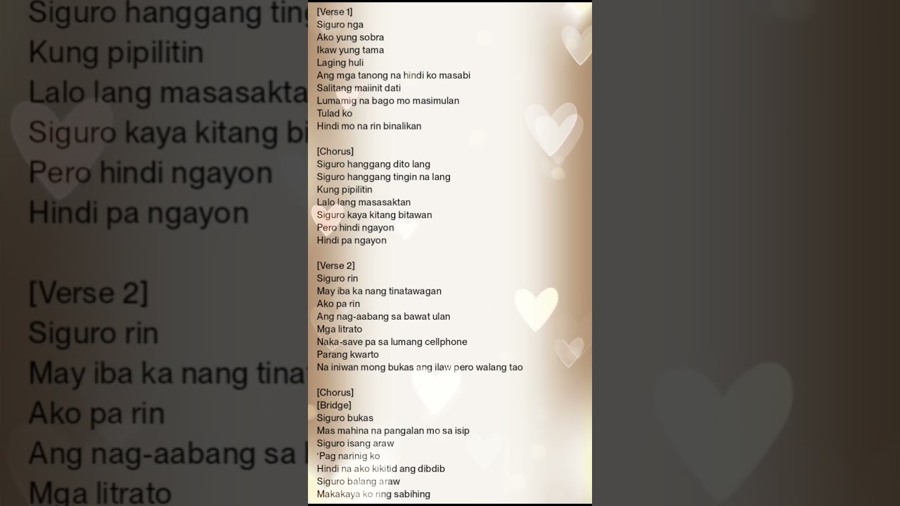 Siguro (song title)