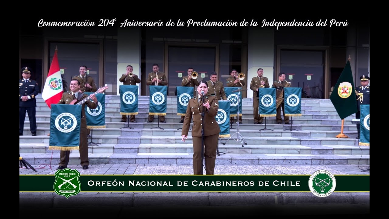 SALUDOS AL PERÚ - Orfeón Nacional de Carabineros de Chile