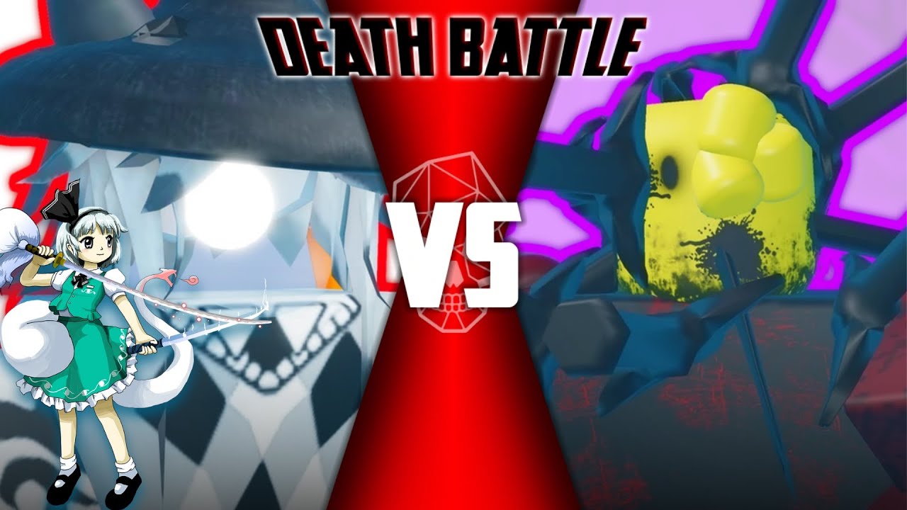 The Battle Bricks: Youmu getting stabbed by Tarnished Sword