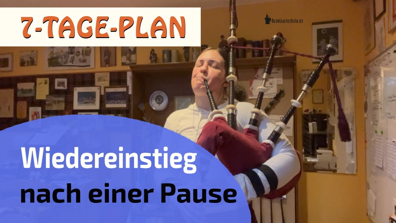 Online Dudelsack Kurs | 7 Tage-Plan | Dudelsack lernen