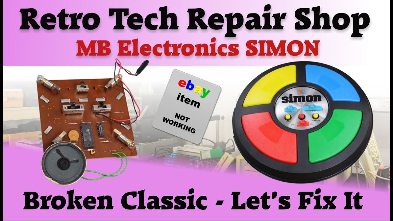MB Electronics SIMON game repair. Original model from 1978 that needs our attention.
