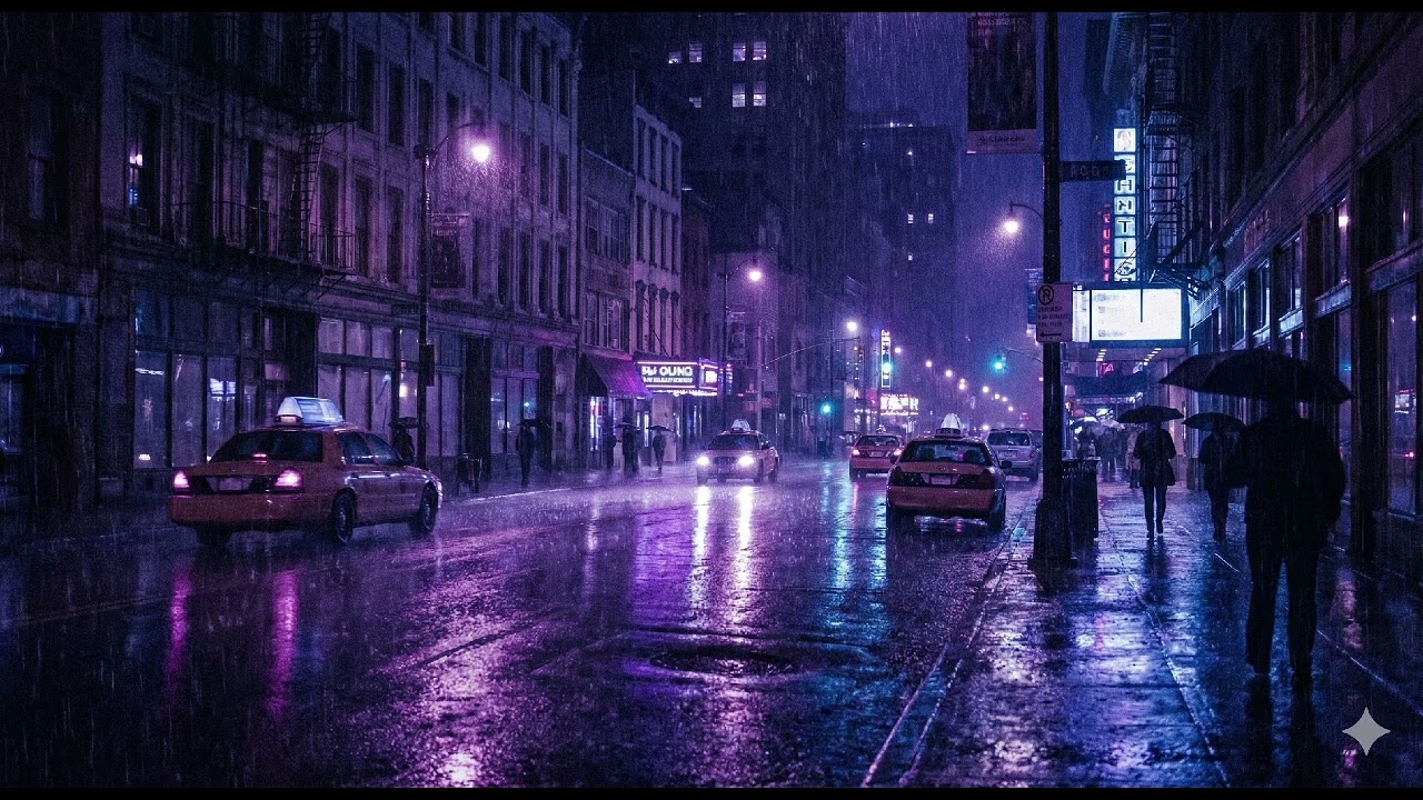 Instant Sleep: Heavy Rain & Sad Piano | Black Screen Rain Sounds for Sleeping, Insomnia, Tinnitus
