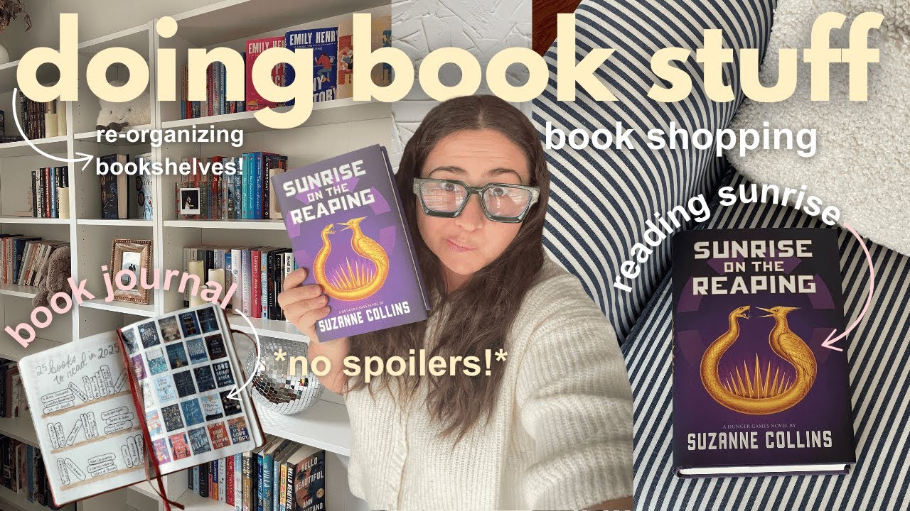ULTIMATE BOOK VIDEO ⭐️ bookstore vlog, rearranging bookshelves, book journal & reading a new release