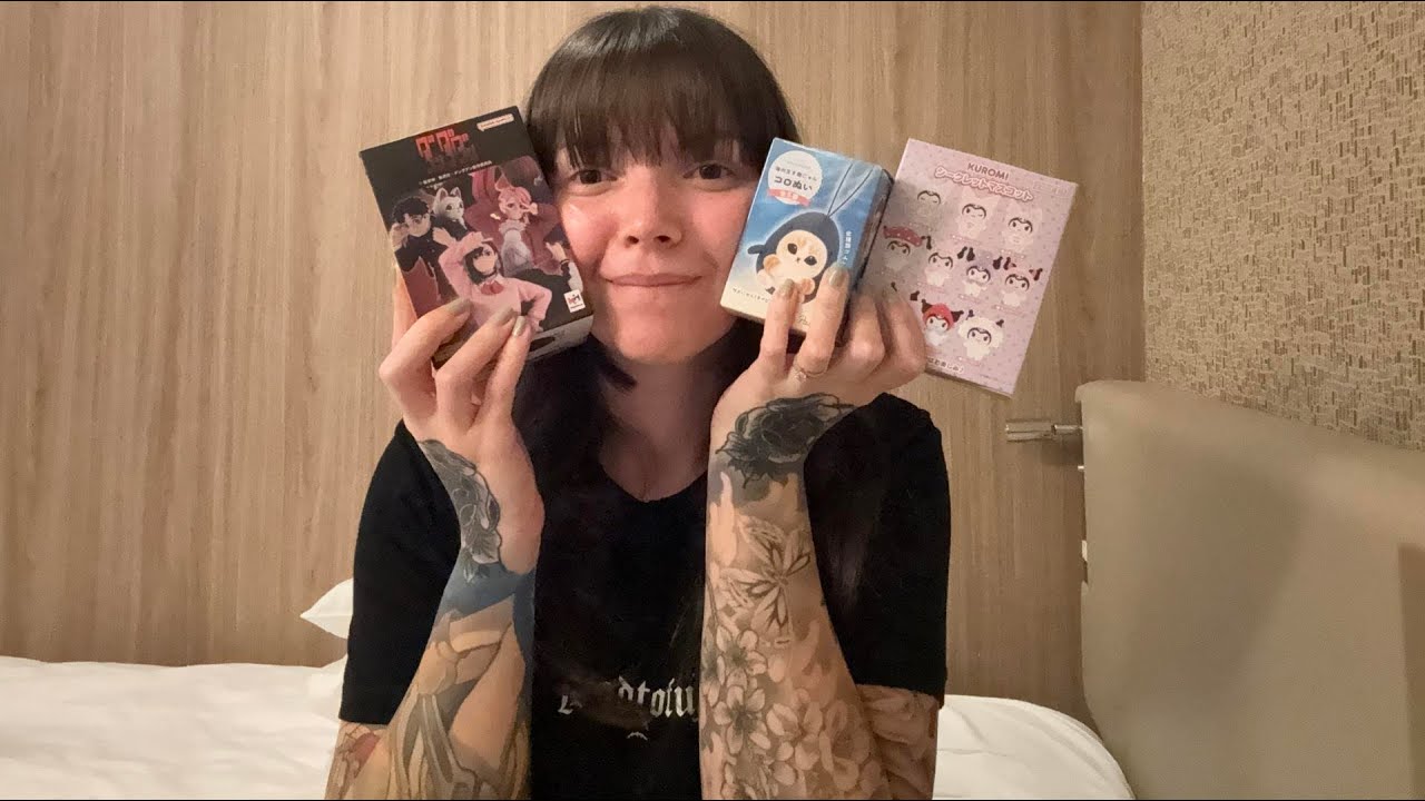 Blind box opening in Osaka Japan
