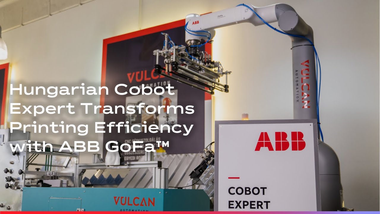 Hungarian Cobot Expert Transforms Printing Efficiency with ABB GoFa&trade; - A palletizing application