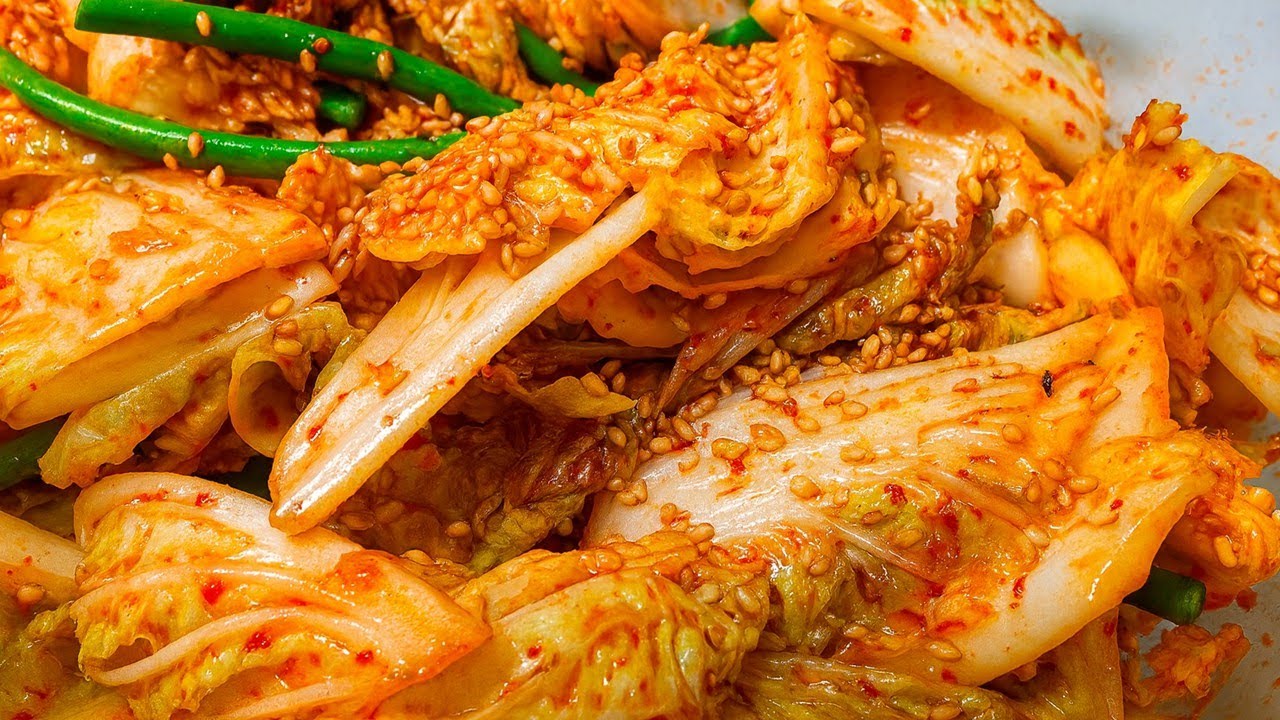 Свежий кимчи, погруженный в капусту! Золотой рецепт с хрустящей корочкой!!