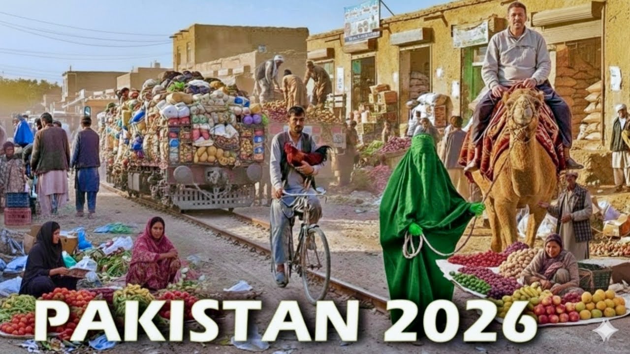 World&rsquo;s Craziest Market on Railway Tracks 🇵🇰 | Pakistan 4K Walk