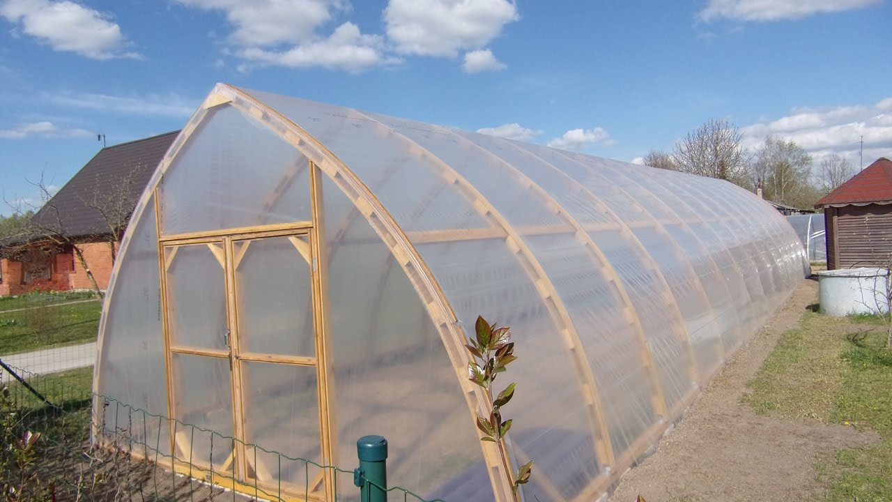 Постройка арочной теплицы.Обзор .greenhouse