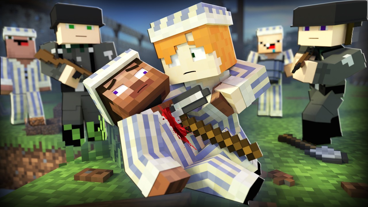 Escape From the Prison Camp - Alex and Steve Life (Minecraft Animation)