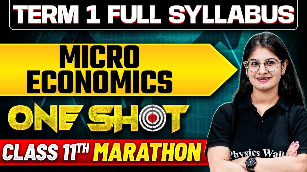 Class 11 Term - 1 Complete MICRO ECONOMICS in ONE SHOT ⚡ |  Marathon Session