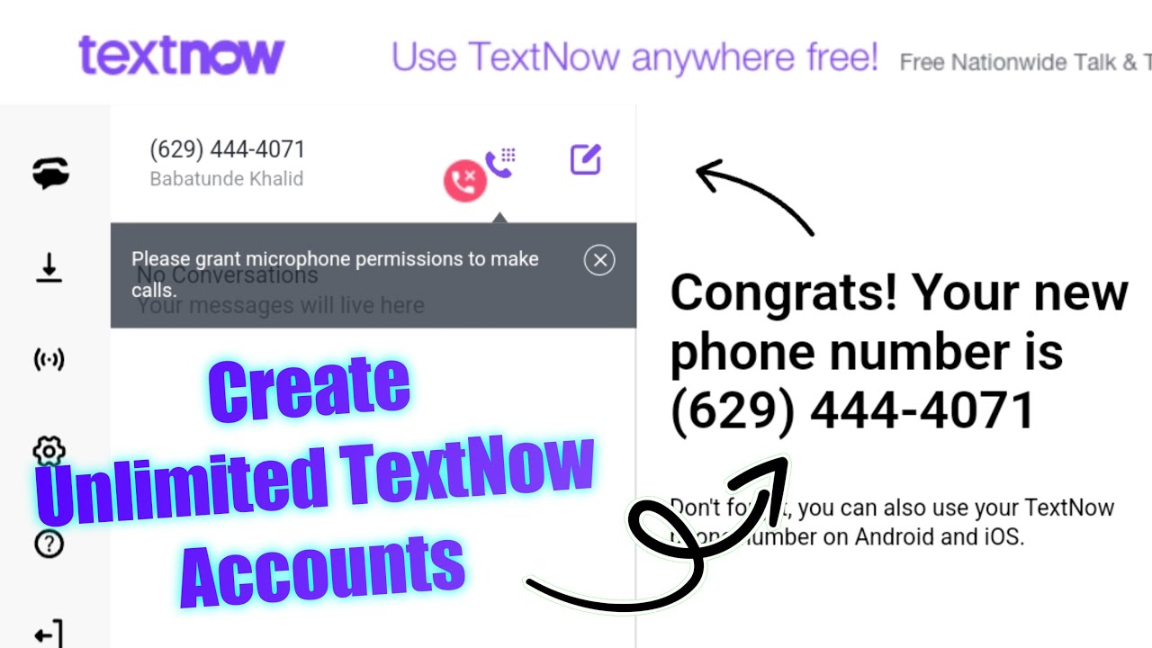 How To Create Unlimited TextNow Accounts! (2025)