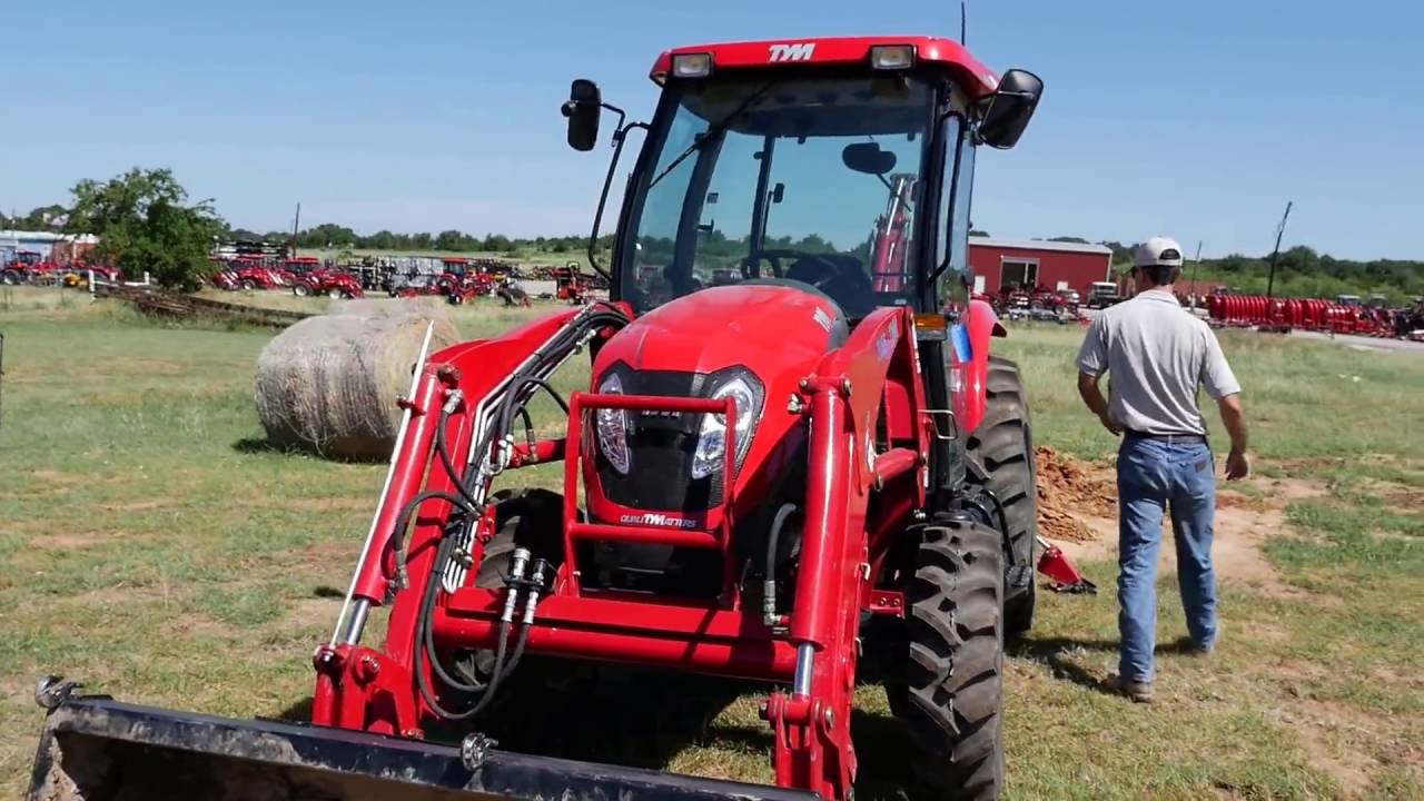 Used Tractor, TYM T554HST Cab Tractor with Backhoe Demo Video