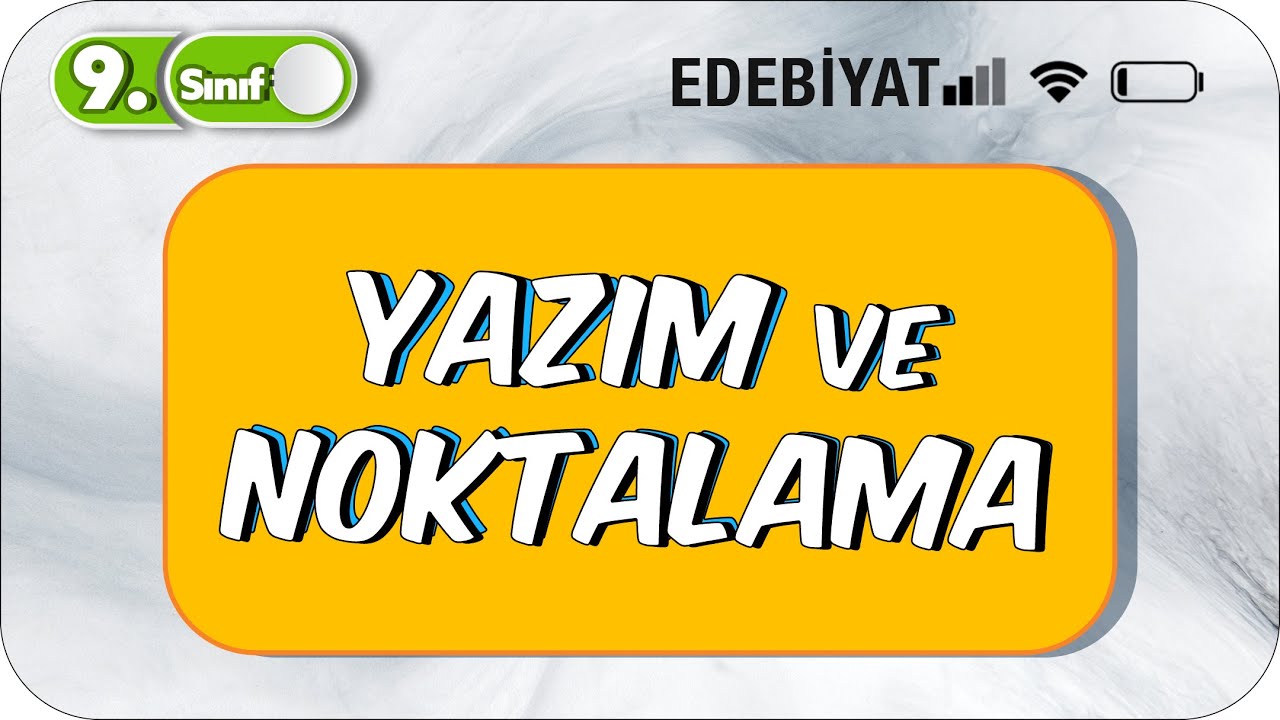 9. Sınıf Yazım ve Noktalama Konu Anlatımı | Tek Videoda Özet | YAZILIDA ÇIKAR #2023