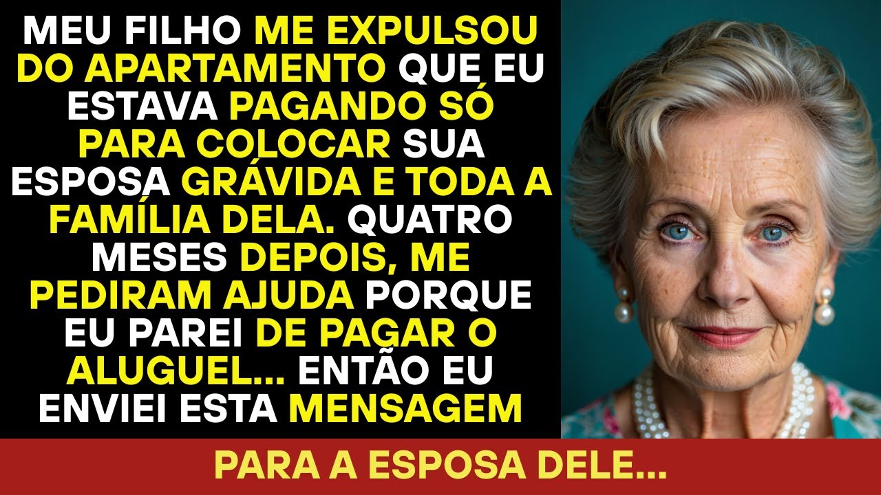 Meu filho me expulsou do apartamento que eu pagava para abrigar a esposa grávida e parentes.