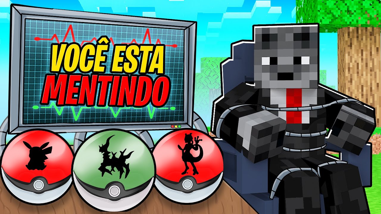 NÃO ESCOLHA o POKEMON de MENTIRA ERRADO no MINECRAFT PIXELMON