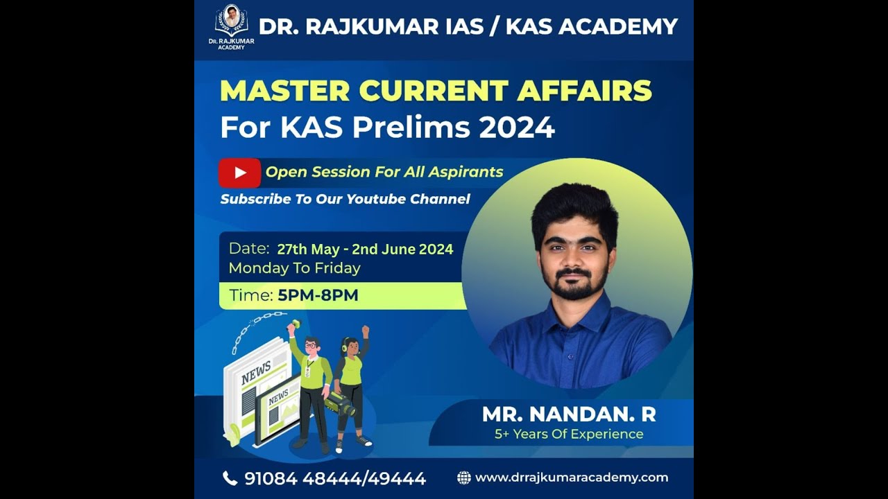 Master Current Affairs for KAS Prelims 2024| Session 15 | Date: 02nd June