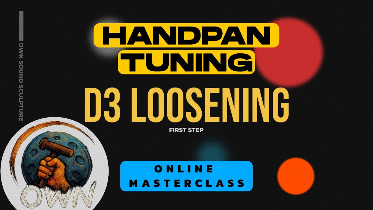 Online Masterclass Handpan Tuning | Tune a FULL 10 Note D KURD Handpan
