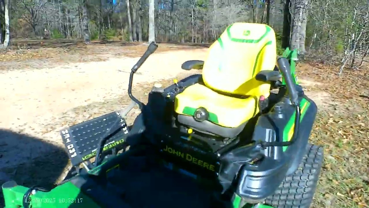 Getting ready to bush-hog on the zero turn..