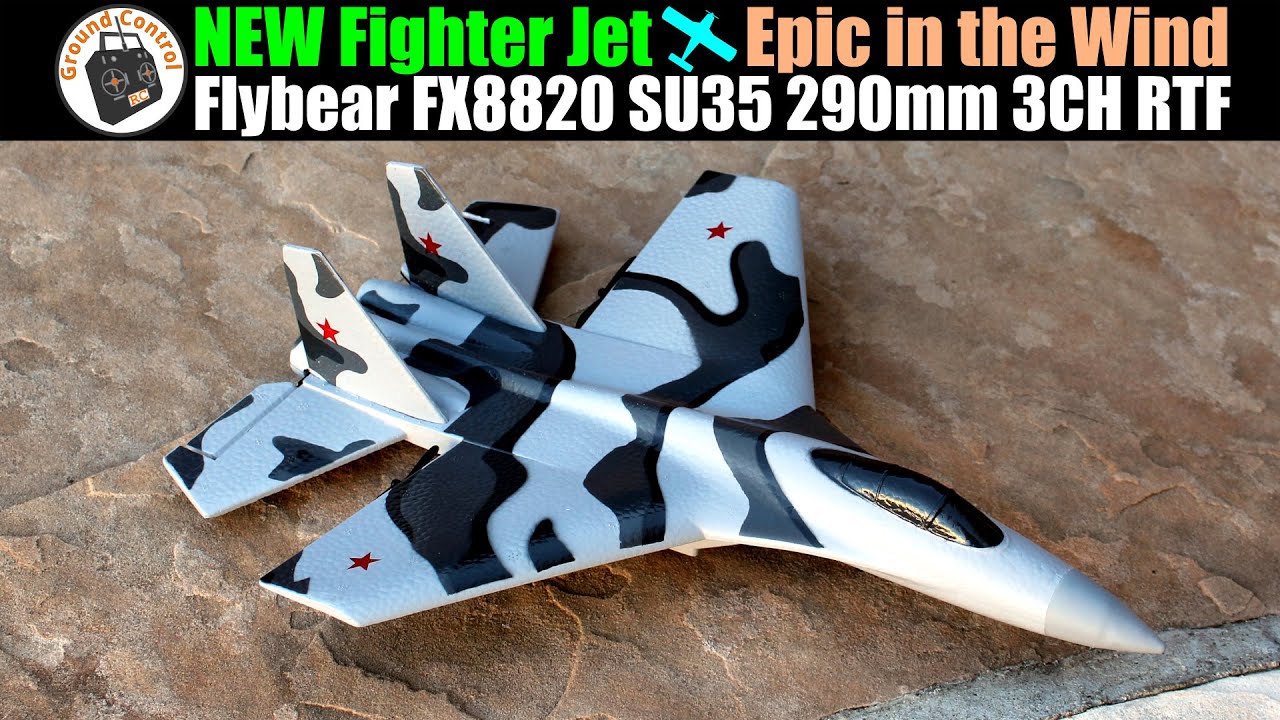 Эпично на ветру! НОВЫЙ реактивный истребитель Flybear FX8820 SU35 290 мм с 3-канальным гироскопом...