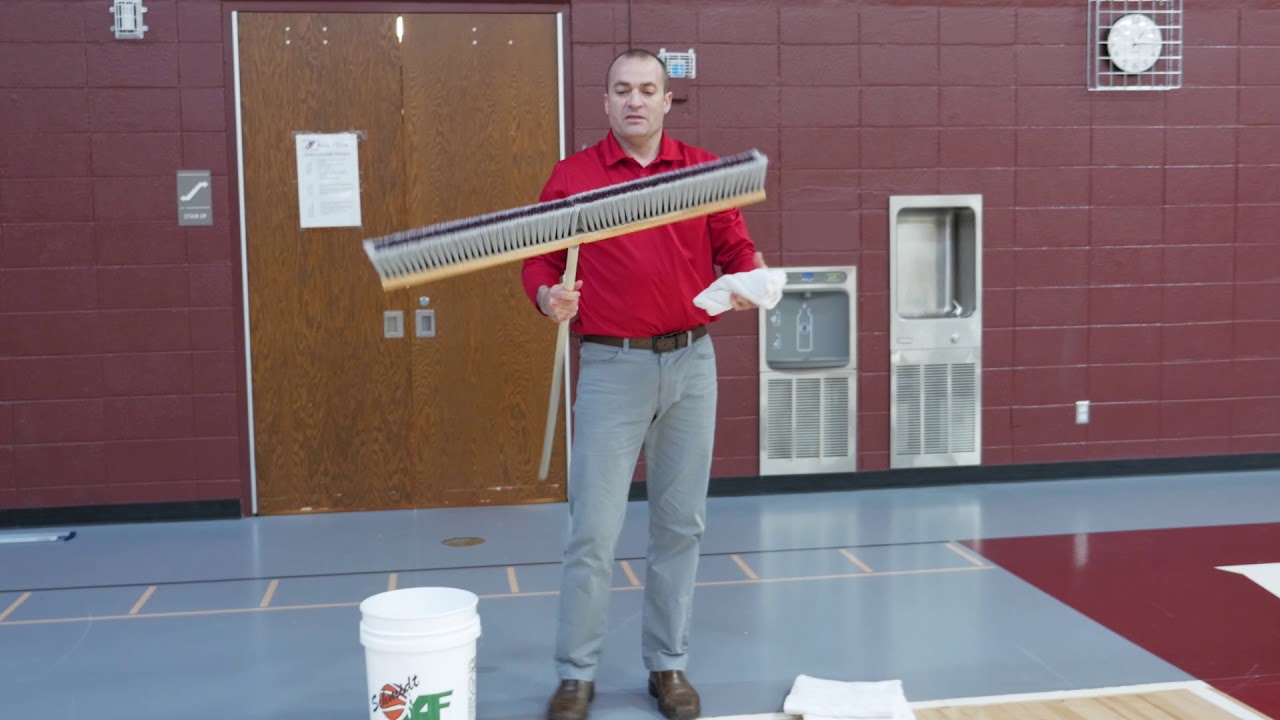 Broom And Towel vs Microfiber Gym Floor Cleaning