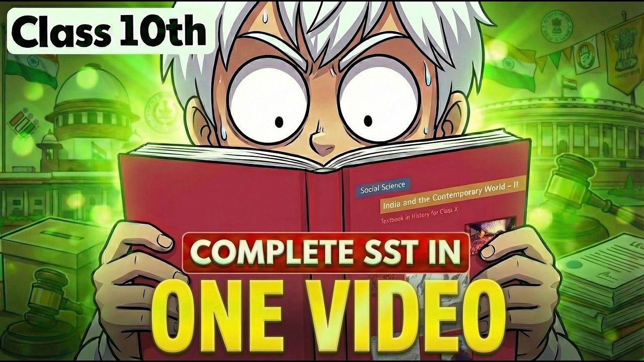 Complete SST in One Video 🔥 | Class 10 Social Science Full Revision (Animation) | 2026&rdquo;