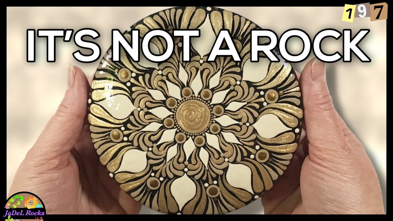 Mandala Painting Tutorial On Rounded Wooden Box