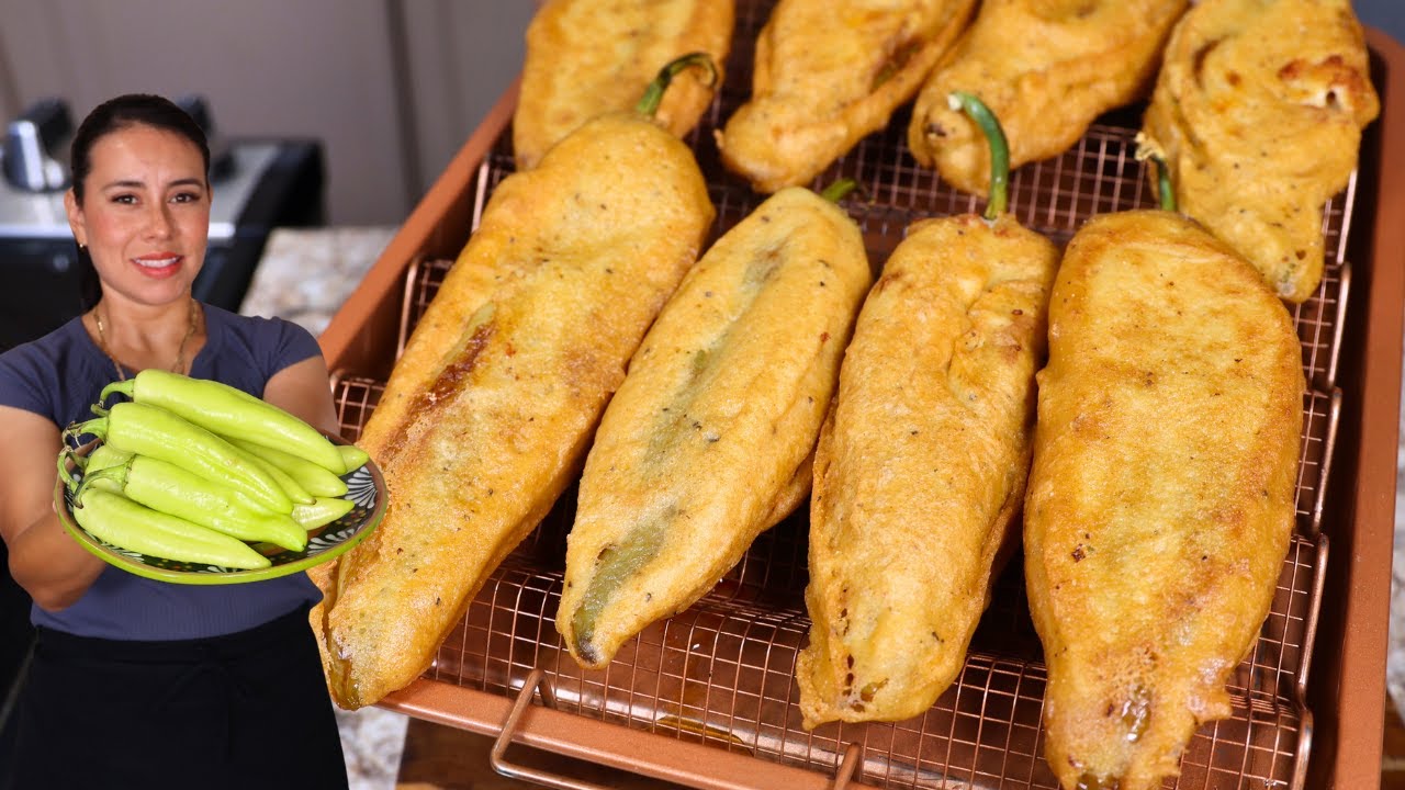 Capeado con Maseca para tus Chiles Rellenos ¡Sin huevo batido y queda Espectacular!
