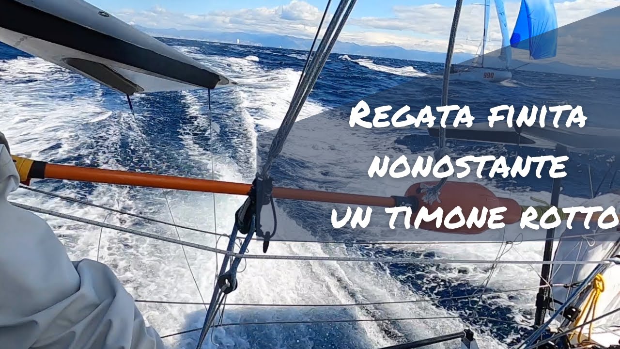 Regata finita nonostante un timone rotto