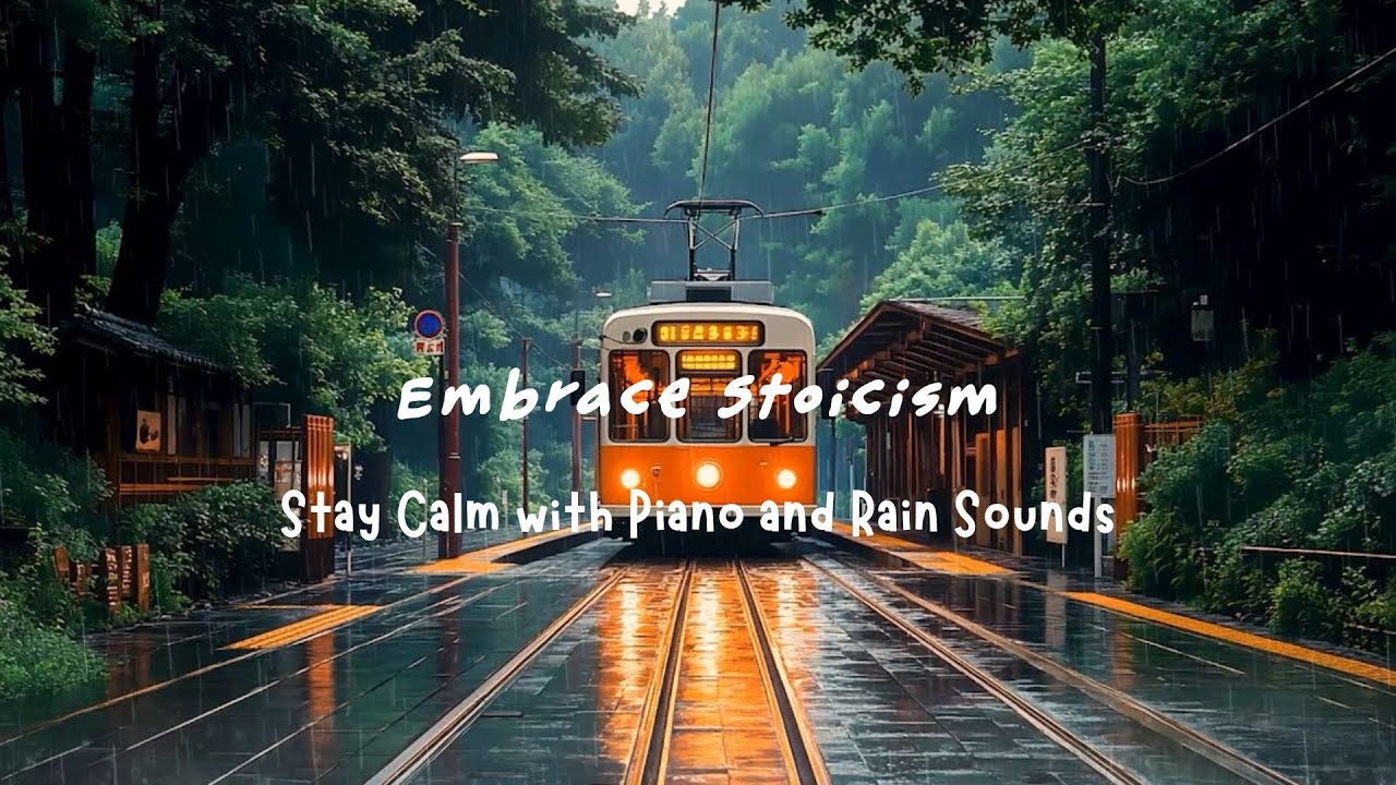 Embrace Stoicism | Stay Calm with Piano and Rain Sounds | A Quiet Playlist for Peace