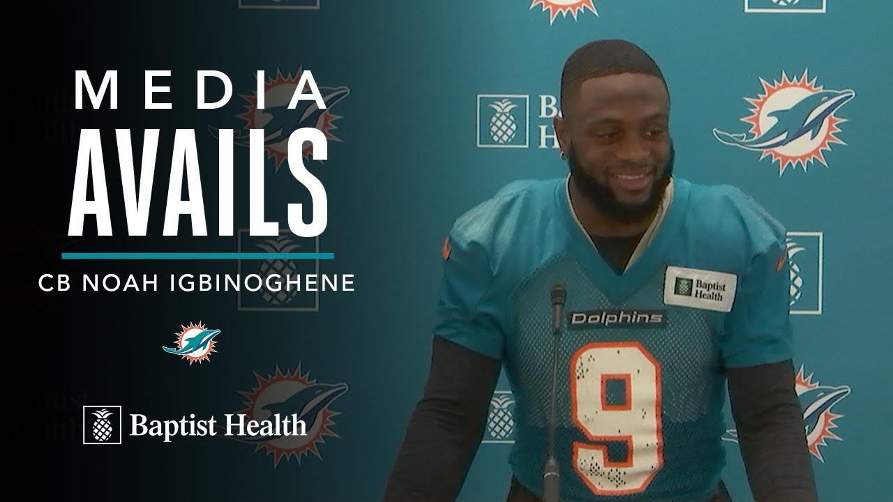 Noah Igbinoghene meets with the media | Miami Dolphins