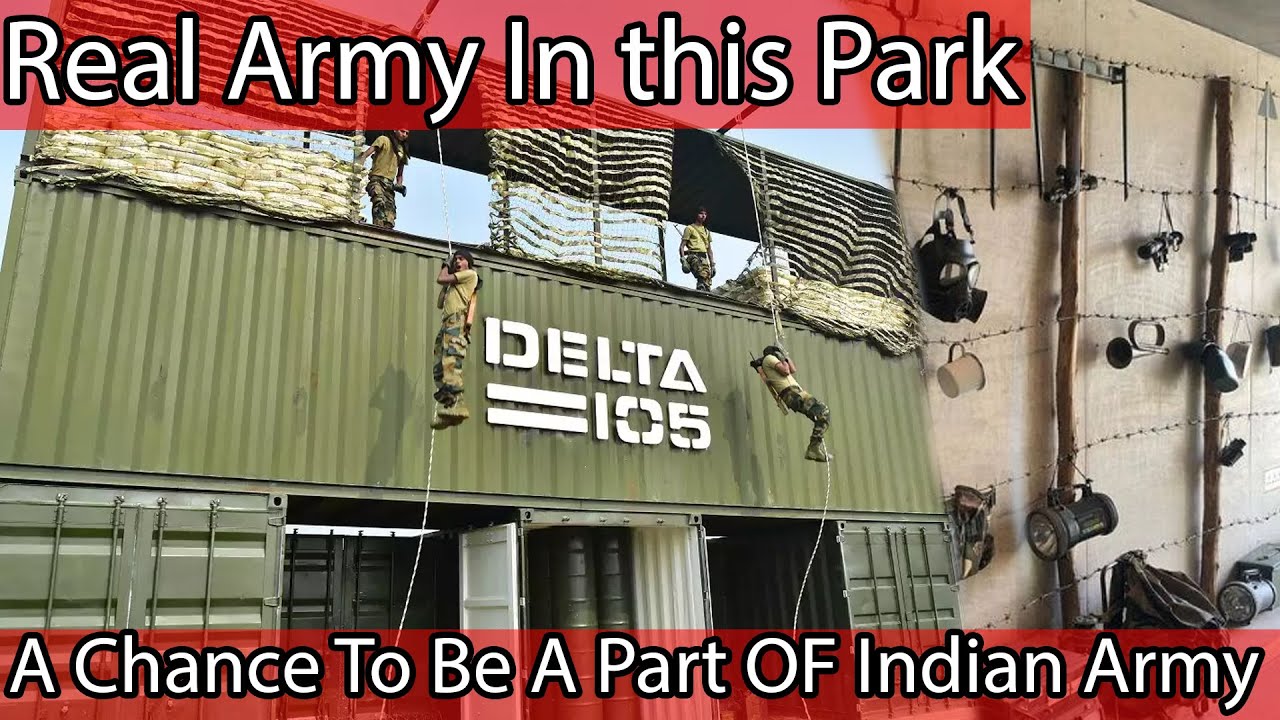 Delta 105 manesar Army Theme Park | Ticket timing  location all activities & food | Longest Zip Line