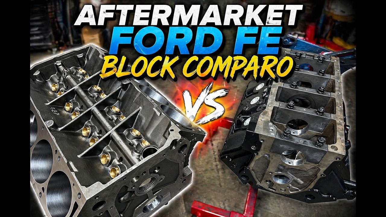 Сравнение блоков цилиндров Ford FE от Lykins Motorsports...