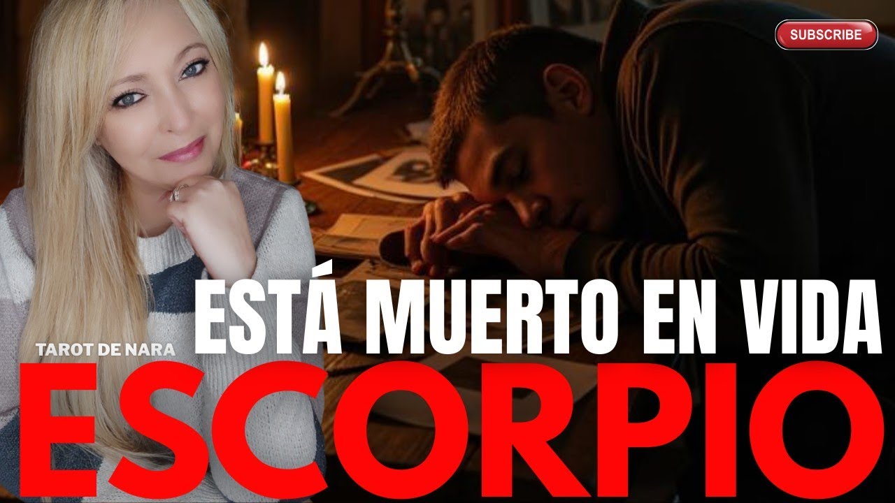 ESCORPIO♏¡PARA ESTAR BIEN!TIENE QUE TOMAR CONDUCTO CON DIFUNTOS!ESTA MUERTO EN VIDA!