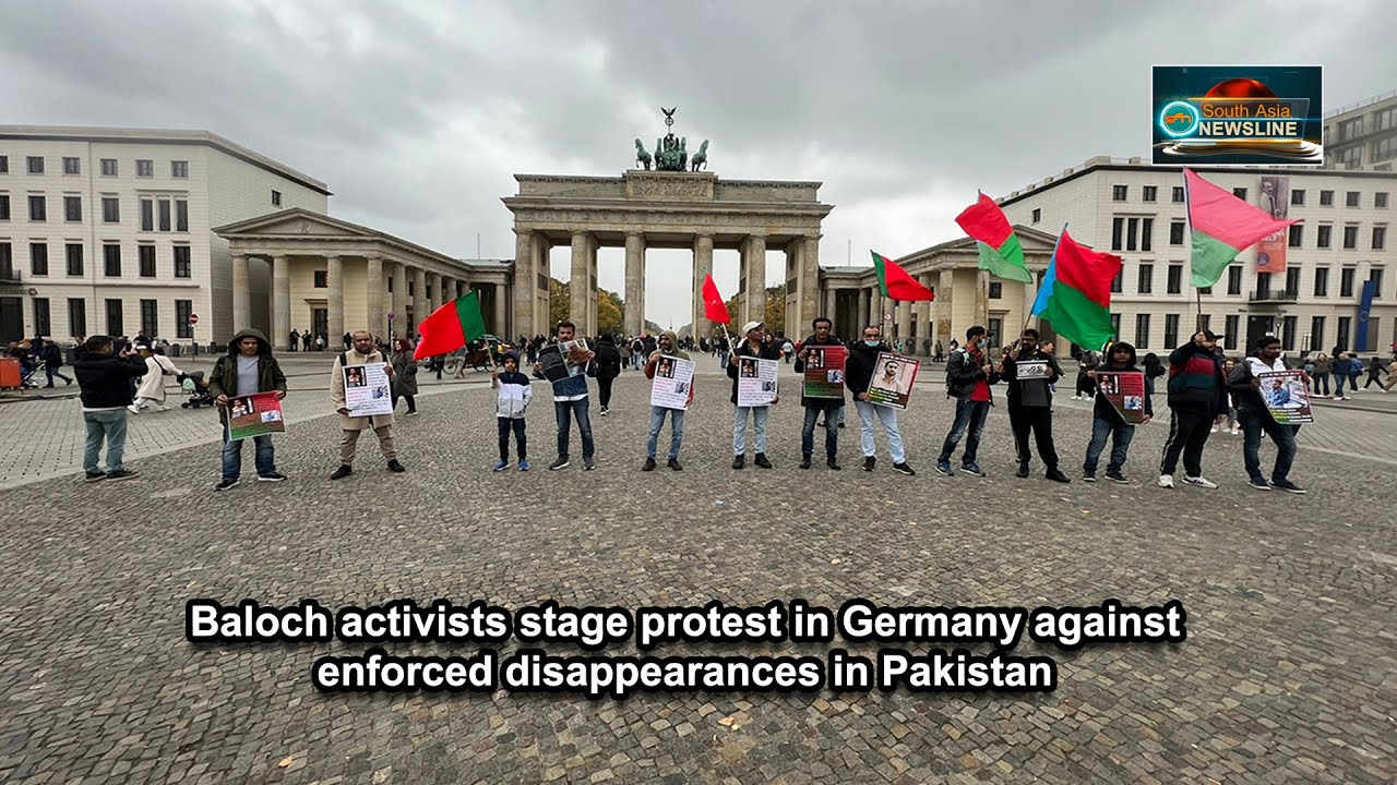 Baloch activists stage protest in Germany against enforced disappearances in Pakistan