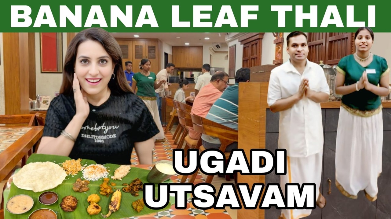 PURE VEG South Indian Food on Banana Leaf | 5 States ka Authentic Ugadi Food | Ugadi Spl Feast