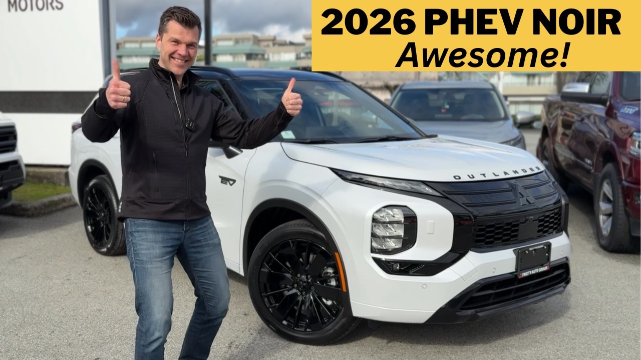 Белый Outlander PHEV NOIR 2026 года — просто потрясающий! (Обзор в реальных условиях)