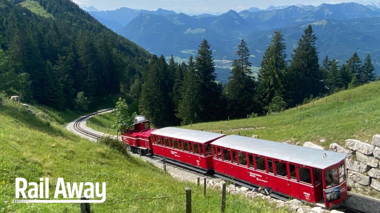 Treinreis door de bergen op de mooiste spoorroute van Oostenrijk, de Schafberbahn 🇦🇹⛰ - Rail Away 🚞
