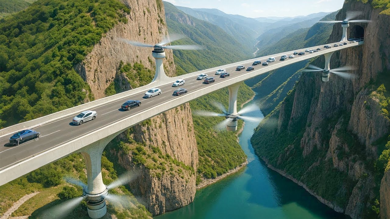 China Cut Through Mountain Built the World's Highest Bridge Above the Clouds - Unbelievable!